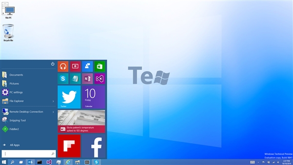 看看别人的Windows 10桌面
